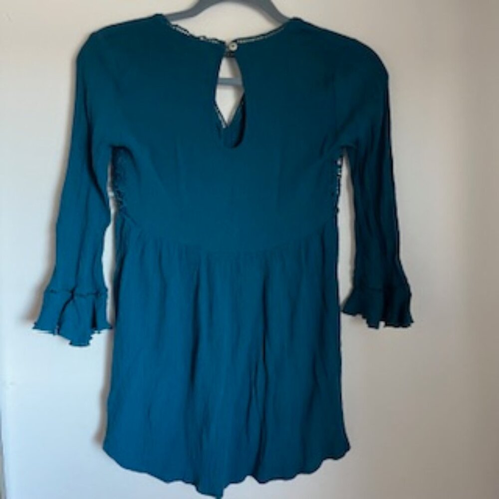 🧡3/15 xhilaration Lace Blouse Women's S - Picture 2 of 9